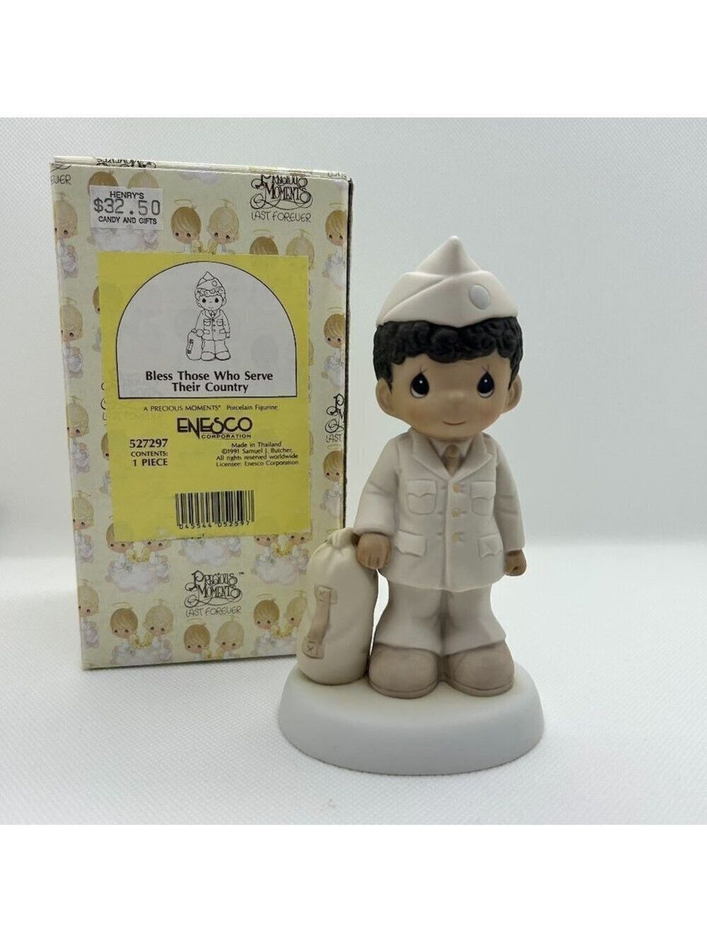 Precious Moments “Bless Those Who serve their Country" army figurine